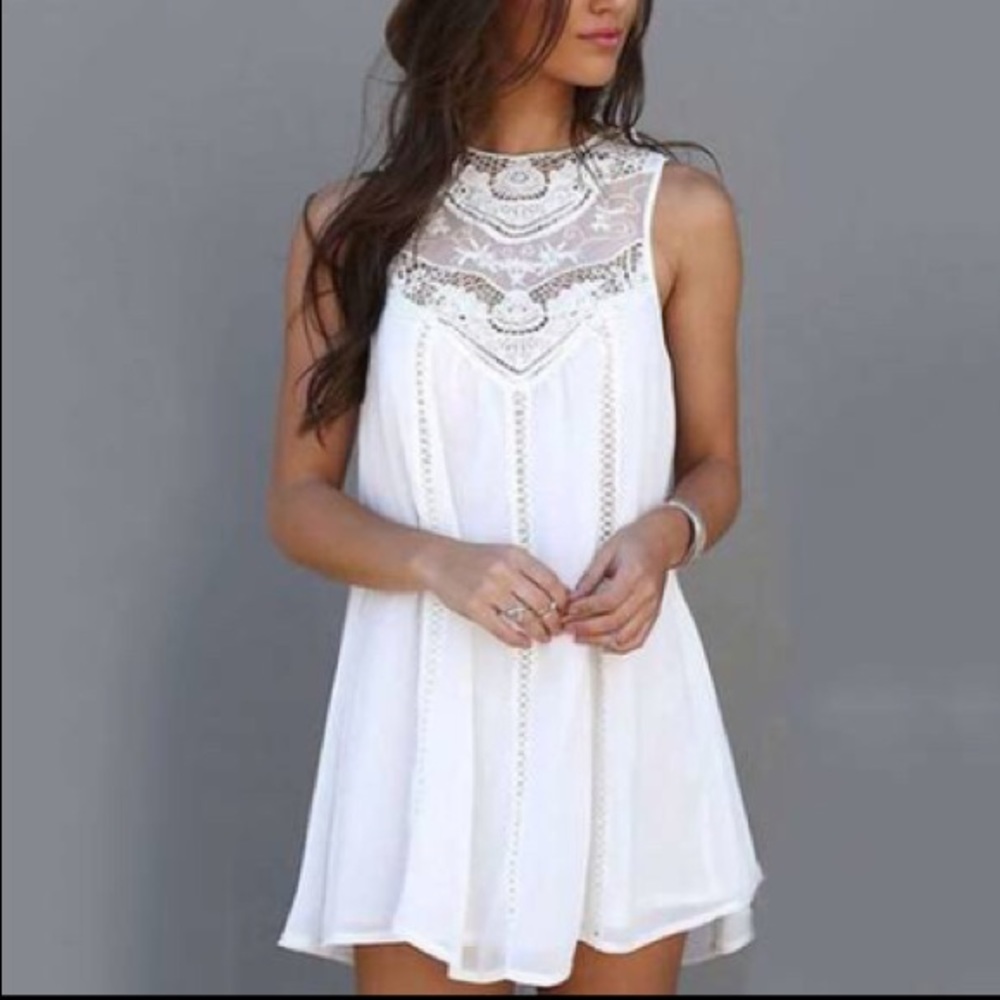 White sun dress